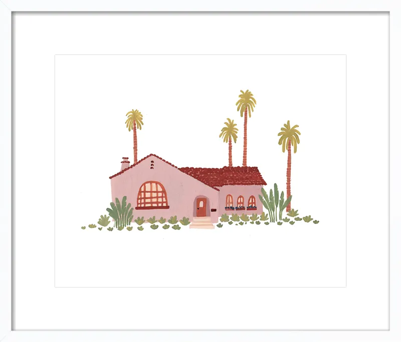 Pink Bungalow by Taylor Ann for Artfully Walls