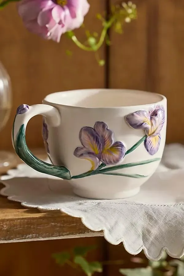 Flower of the Month Stoneware Mug