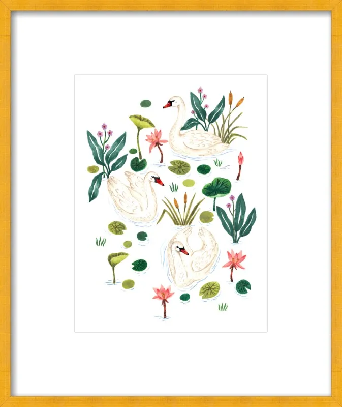 Swan by Ploypisut for Artfully Walls