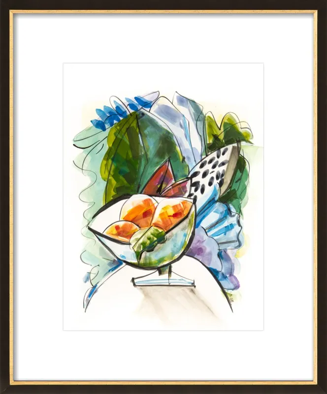 Still life with oranges by Becky Aubry for Artfully Walls