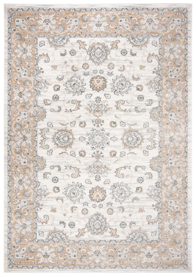 Arlo Home Power Loomed Area Rug, ISA940B, Cream/Beige, 4' X 6'