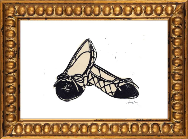 Chanel Ballet Flats by Anna See for Artfully Walls