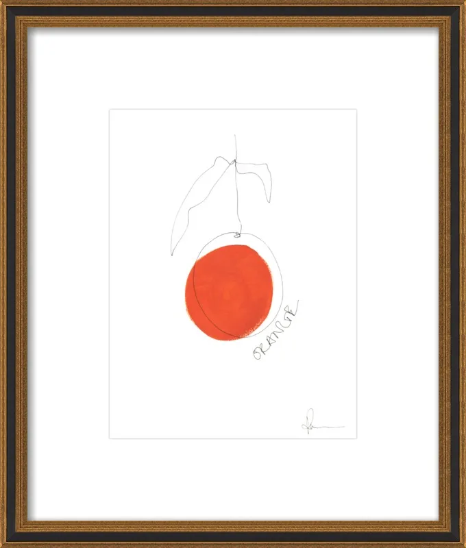 Orange by Polly Mann for Artfully Walls