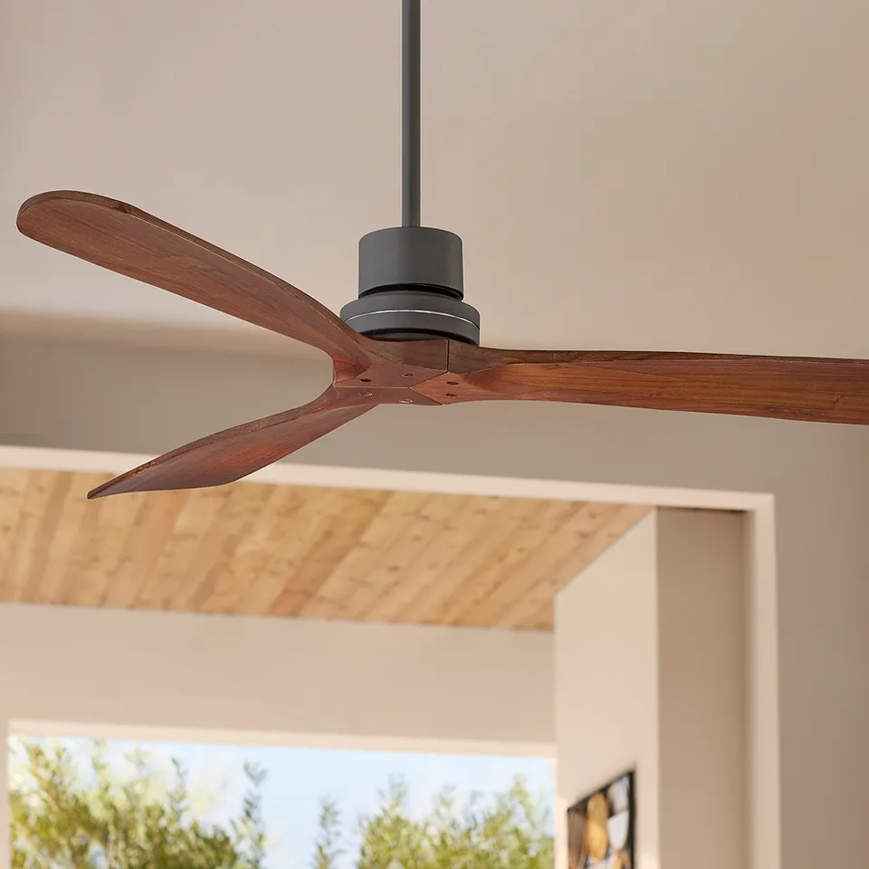 52" Casa Vieja Delta DC Bronze Outdoor Ceiling Fan with Remote