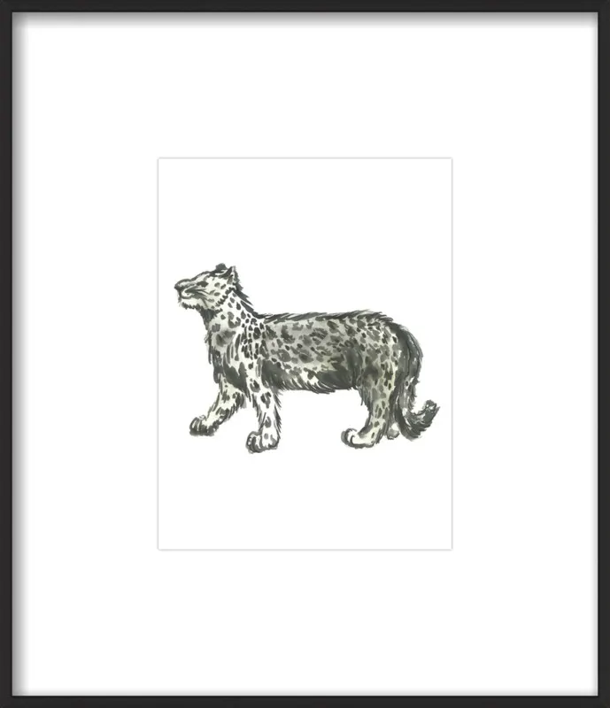 Snow Leopard by Ashley D Begley for Artfully Walls