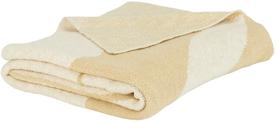 Cleon 50 x 60 Cotton Throw - Ivory / Beige