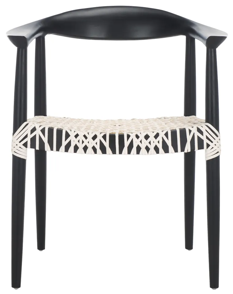 Bandelier Arm Chair - White / Black