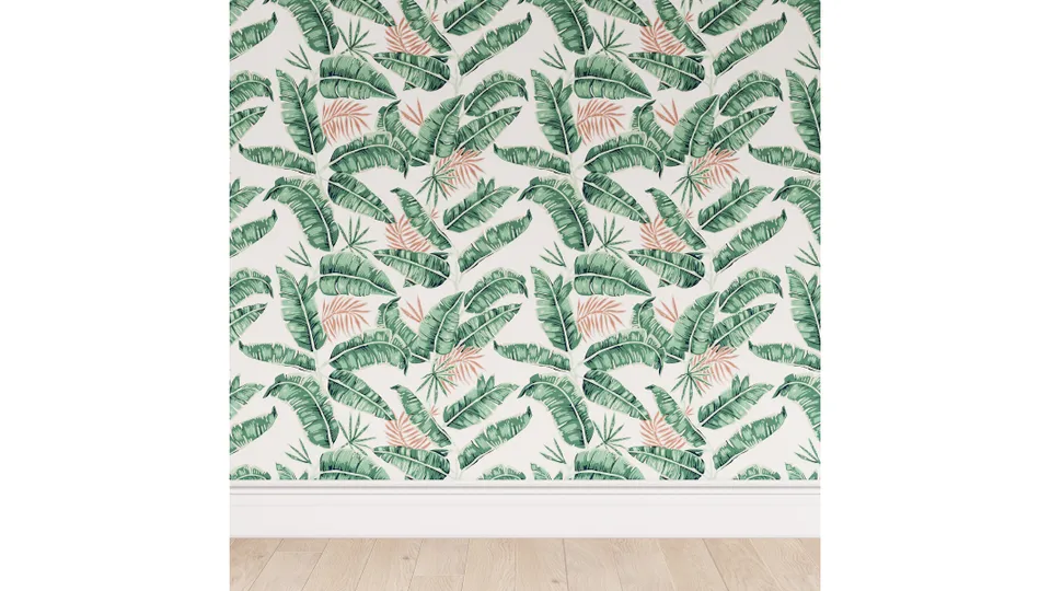 Traditional Wallpaper, Banana Palm