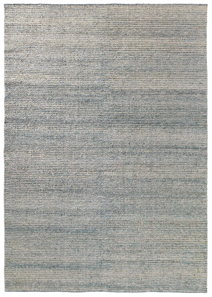 Crispin RBC08 Handmade Outdoor Solid Blue and White Area Rug (9'6"x13'6")