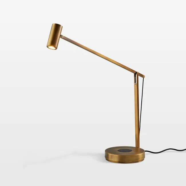 Turrell Brass Task Table Lamp 25"