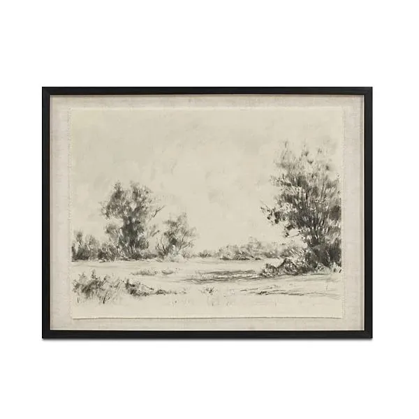 Orelia Framed Print On Linen