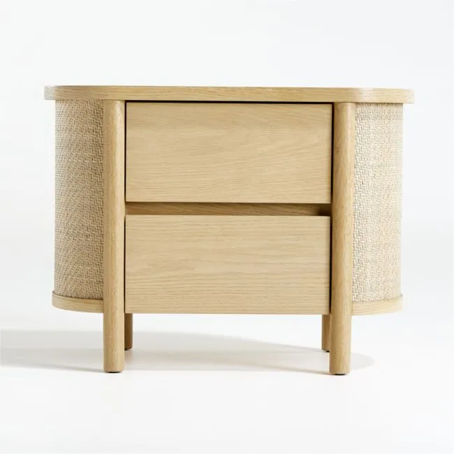 Set of 2 Canyon 27" Natural Wood 2-Drawer Kids Nightstand by Leanne Ford