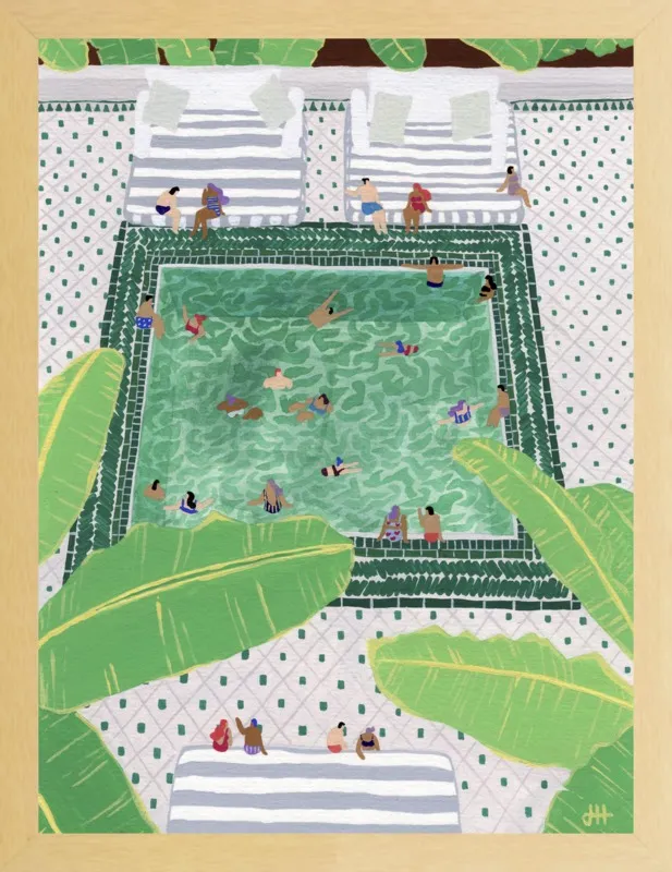 Green Riad by Joanne Ho for Artfully Walls