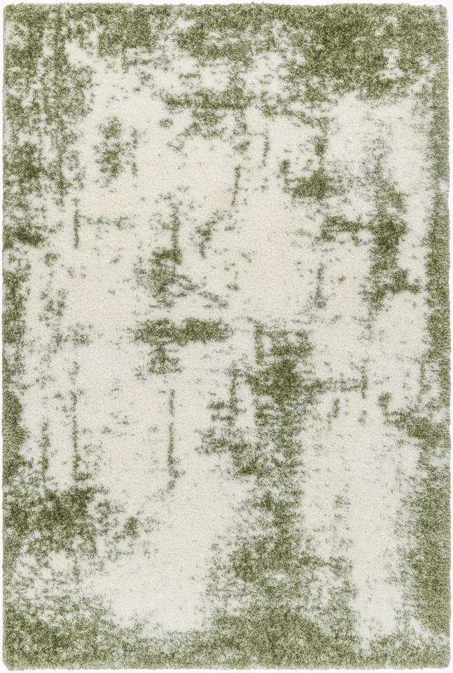 Cloudy Shag Gray Indoor 6'7" x 9' Machine Woven Rug