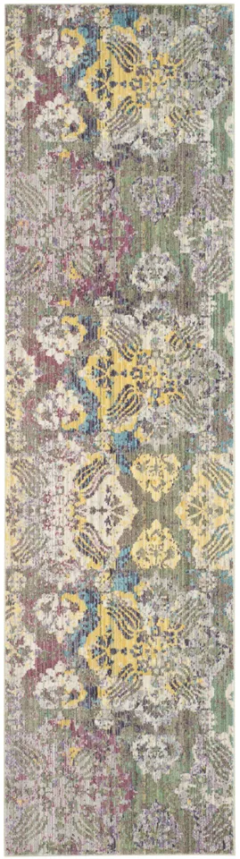 Arlo Home Woven Area Rug, VAL215K, Multi,  2' 3" X 8'