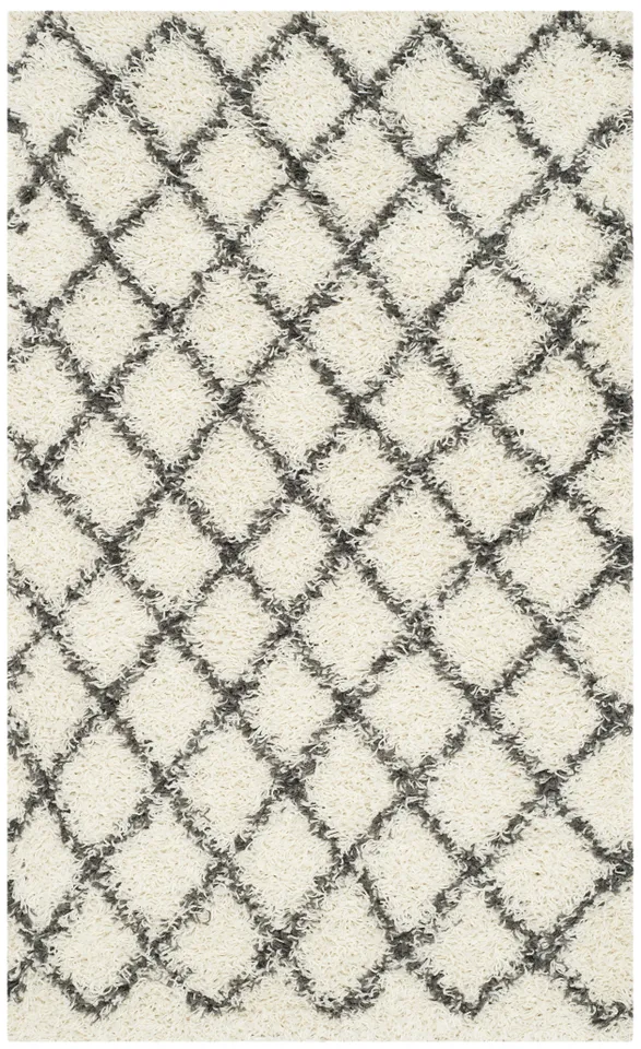 Arlo Home Woven Area Rug, SGD258H, Ivory/Dark Grey,  3' X 5'