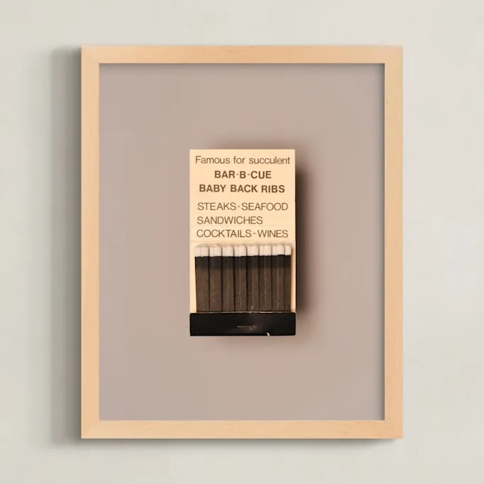 Famous Food Black Limited Edition Fine Art Print