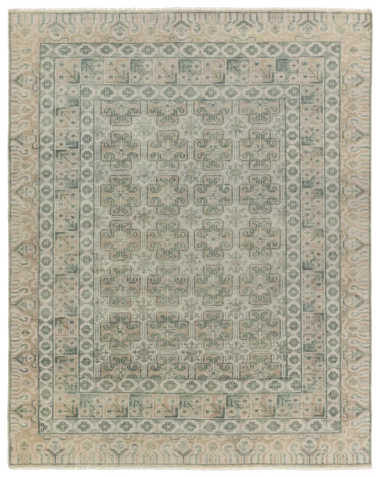 Stage Medallion Green Rectangle 10'x14'