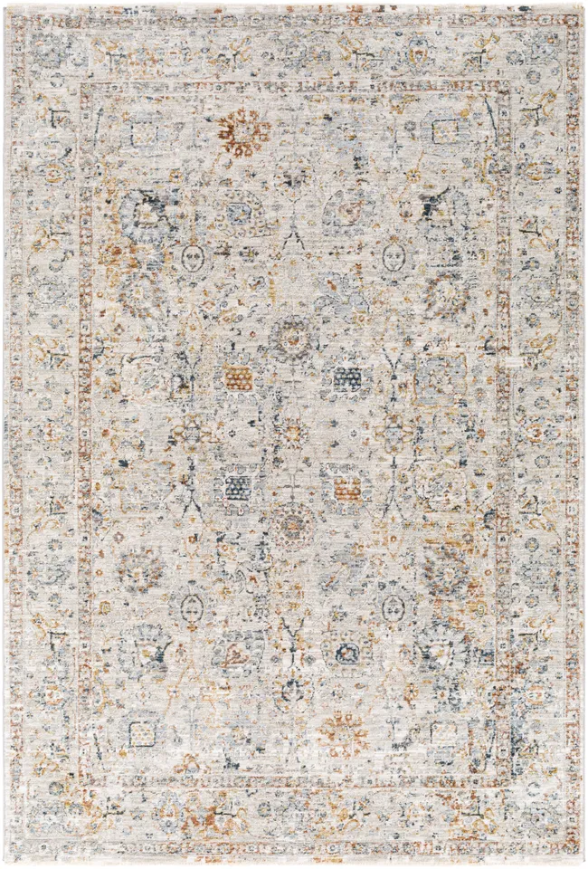 Laila Gray Indoor 5'3" x 5'3" Machine Woven Rug