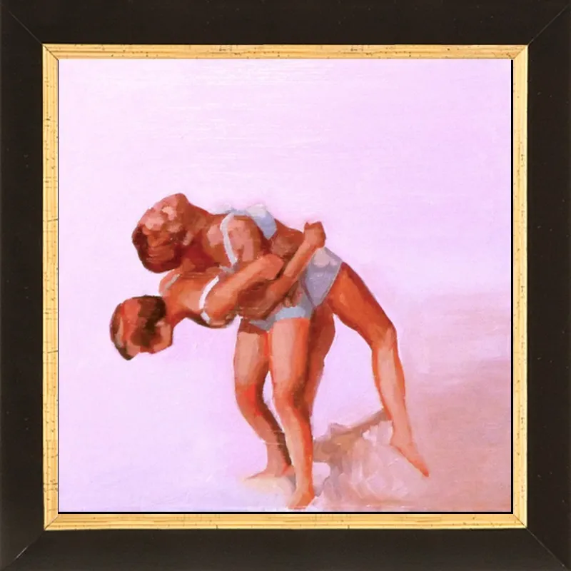 wrestling by Mary Sinner for Artfully Walls