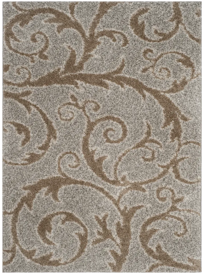 Arlo Home Woven Area Rug, SG167L, Grey/Beige,  5' 1" X 7' 6"