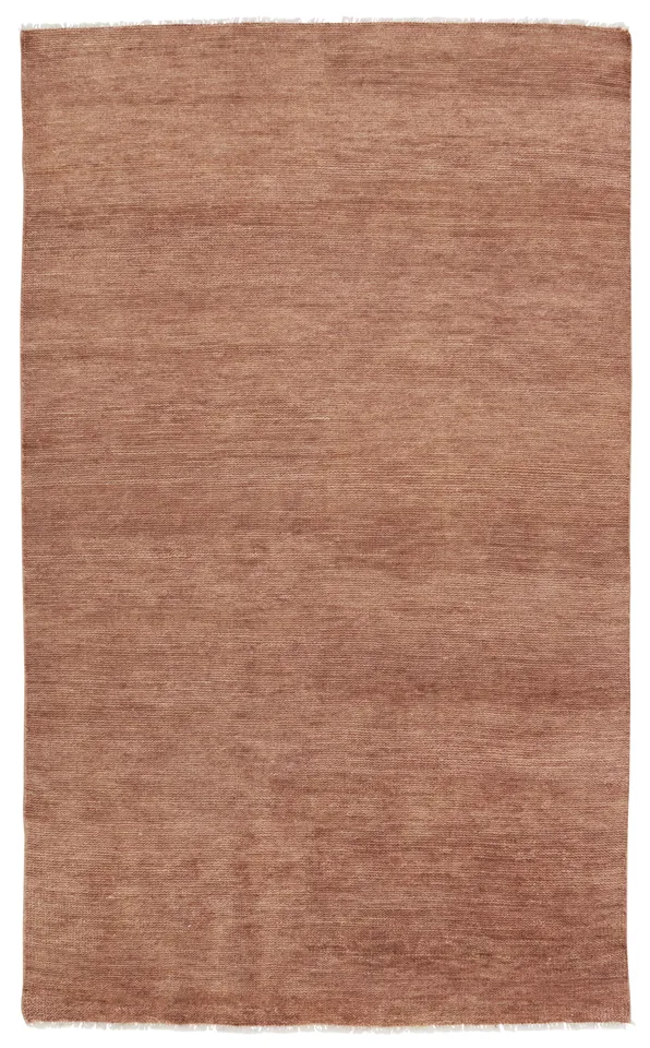 Origin Hand-Knotted Solid Brown Runner Rug (3'X12')