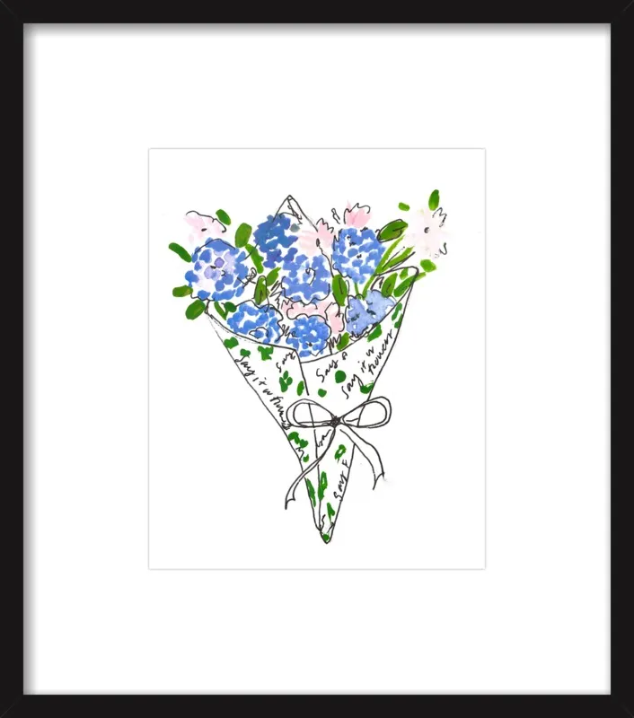 Bodega Flowers in Blue by Larsen McDowell for Artfully Walls