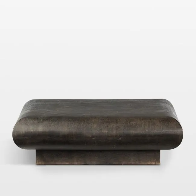 Serenity Distressed Bronze Aluminum Indoor/Outdoor Coffee Table