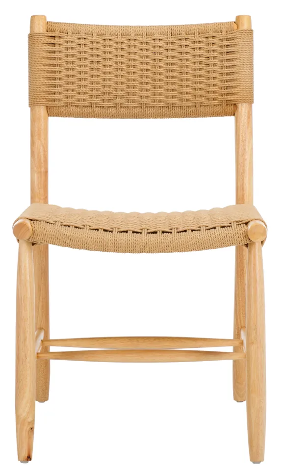 Hylos Rope Dining Chair, Set Of 2 - Natural / Light Blonde