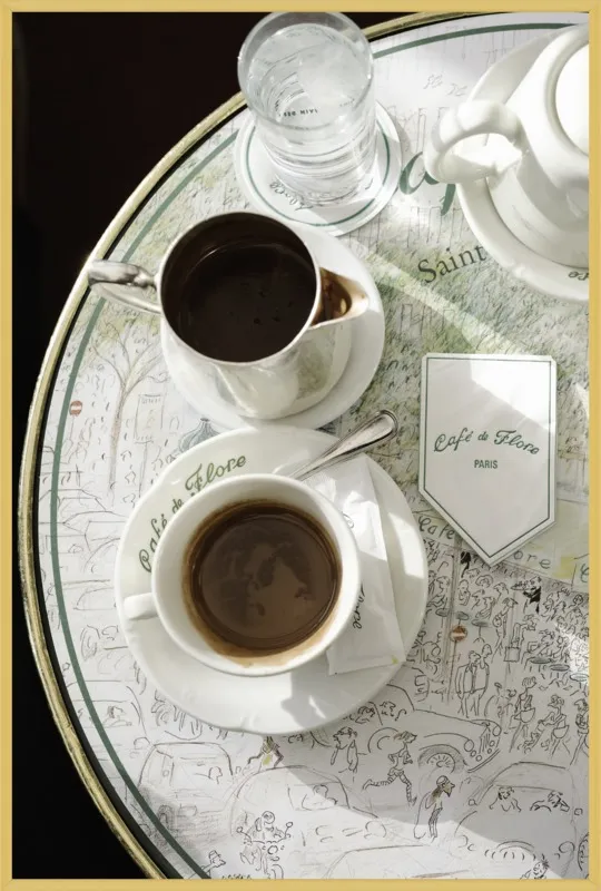 Chocolat chaud au Café de Flore by Lauren & Annael Tolila for Artfully Walls