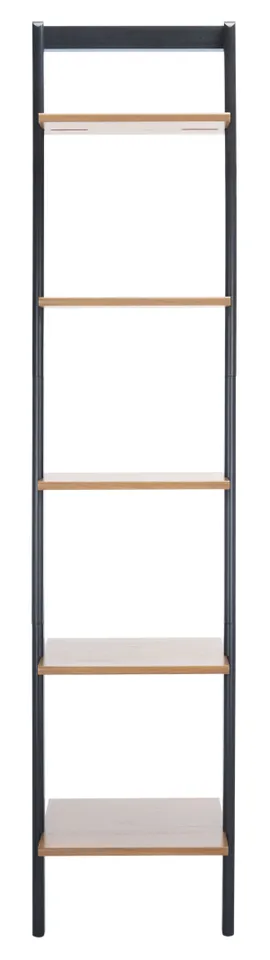 Allaire 5 Tier Leaning Etagere - Natural / Charcoal