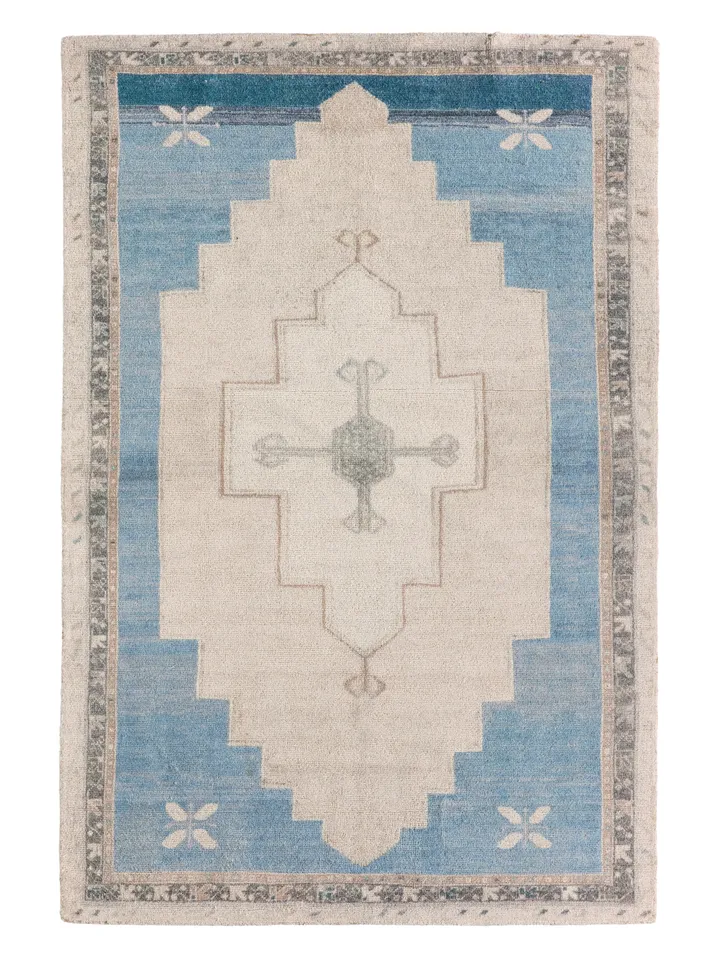 Enigma CSN11 Tufted Medallion Blue Area Rug (8'6"X11'6")