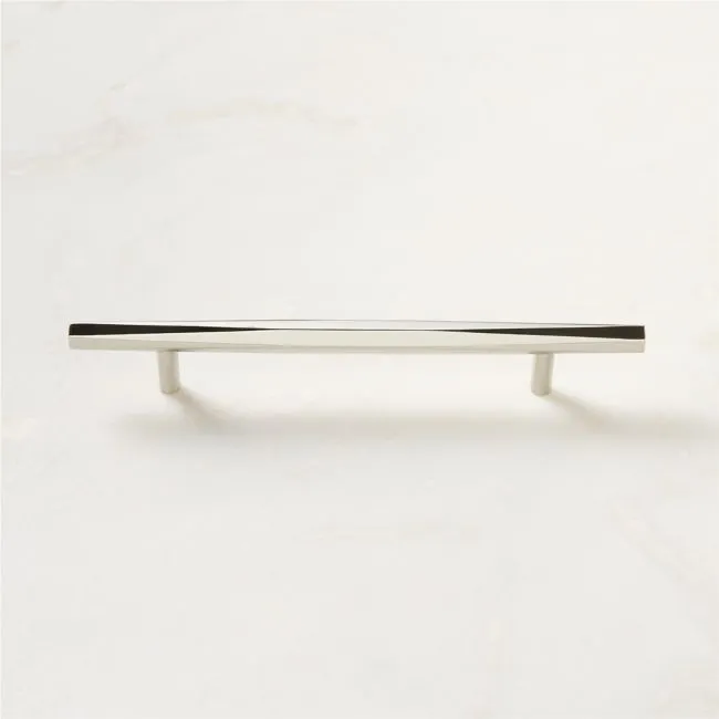 Lang Polished Nickel Cabinet Handle 6"
