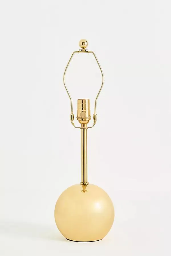 Edie Round Antique Brass Table Lamp Base
