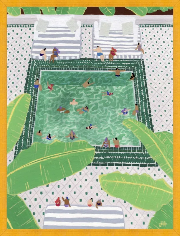 Green Riad by Joanne Ho for Artfully Walls