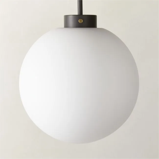 Marra Matte Black Globe Pendant Light