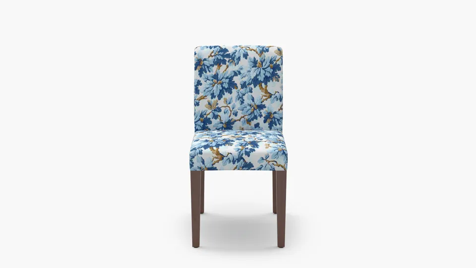 Signature Dining Chair, Delft Woodland, Walnut Square Tapered Leg