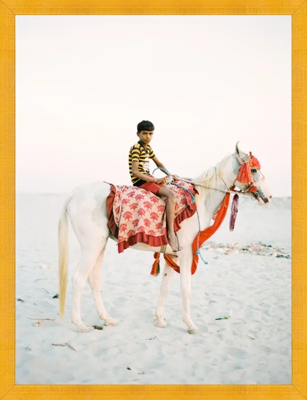 Boy on Horse by Andrew Jacona for Artfully Walls