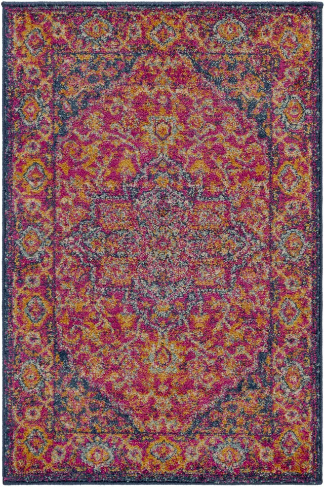 Harput Purple Indoor 2' x 2'11" Machine Woven Rug