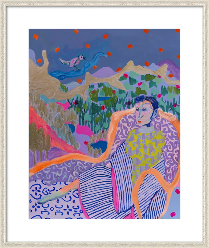 "The Nightingale" illustration by Davina Shefet for Artfully Walls