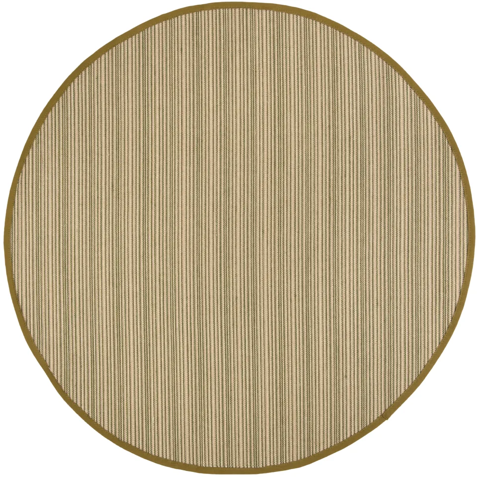 Arlo Home Woven Area Rug, NF132A, Multi/Green,  6' X 6' Round