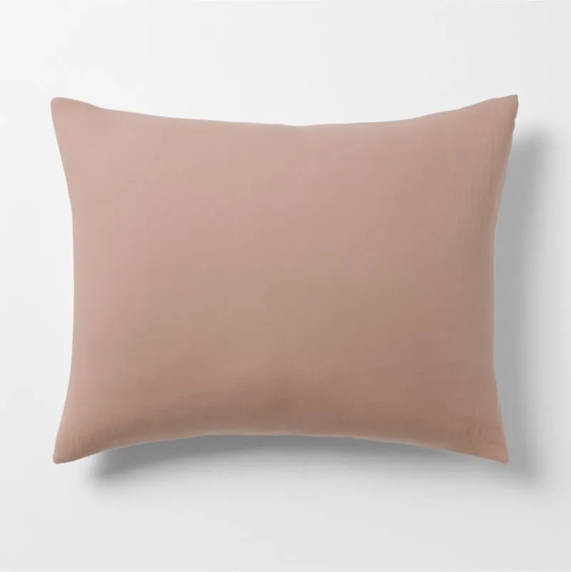 Supersoft Violet Rose Organic Cotton Gauze Kids Pillow Sham