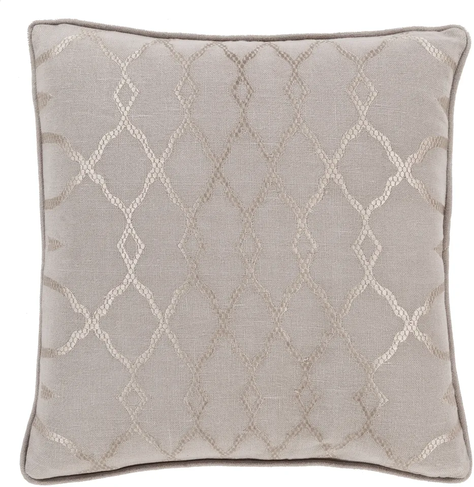 Lydia LY-005 22"L x 22"W Down Filled Pillow