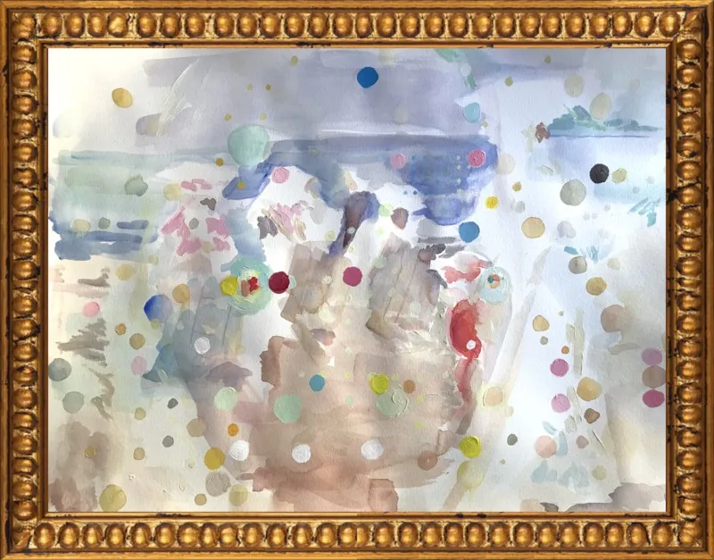 Beach scene (from memory)  by Hannah Dean for Artfully Walls