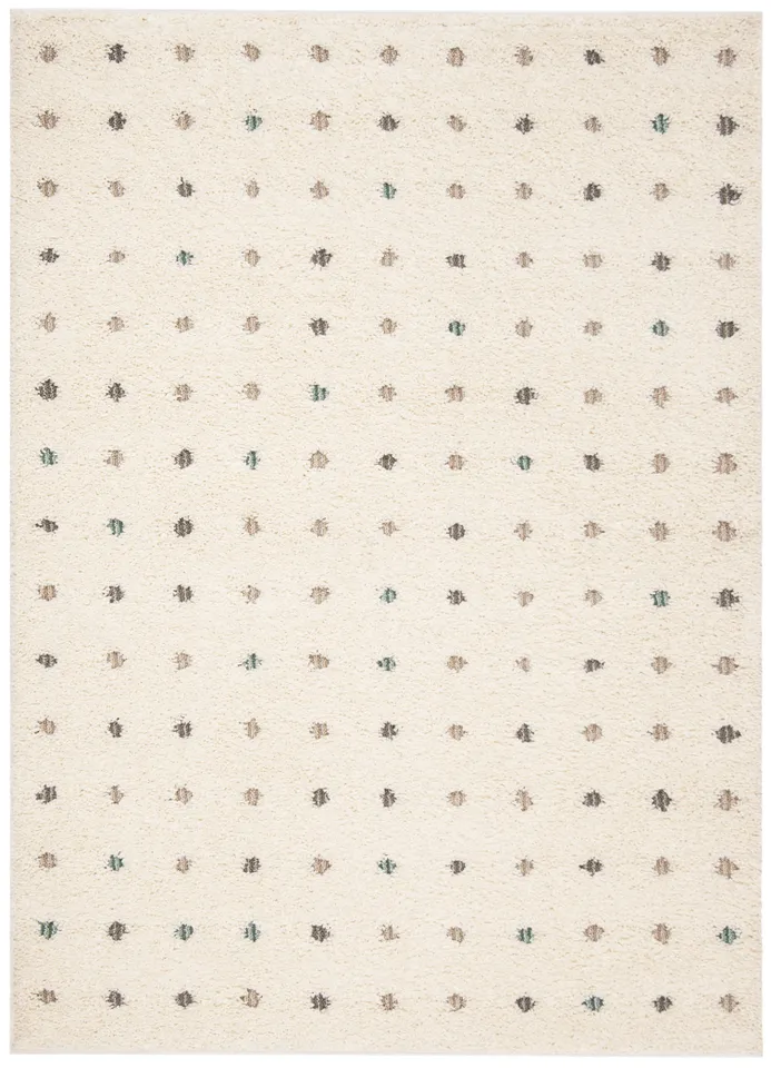 Arlo Home Woven Area Rug, SGG165A, Cream/Multi,  4' X 6'