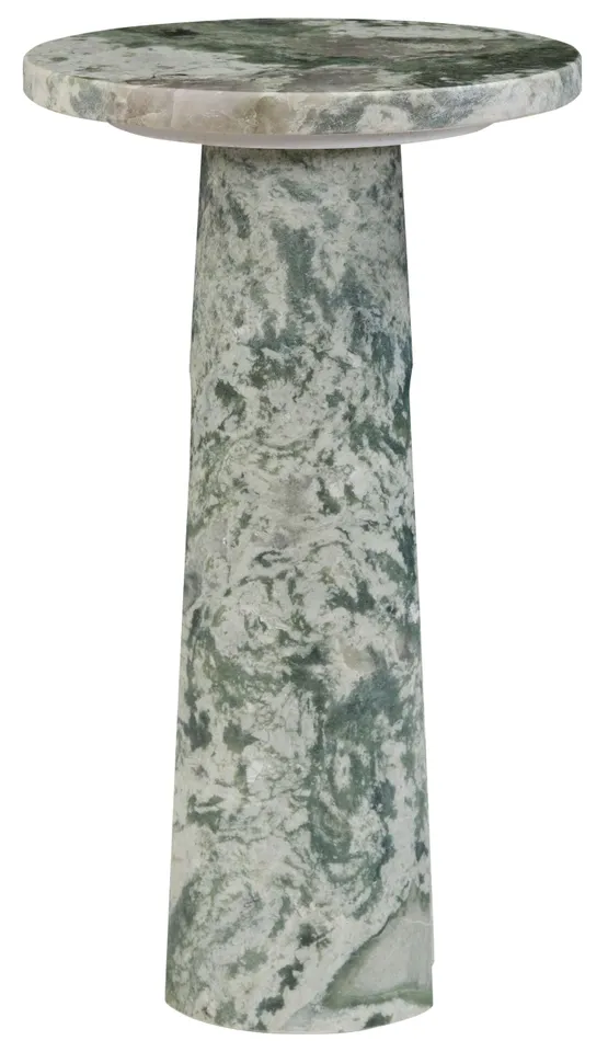 Safavieh Couture Doxander Marble Short Drink Table, Green