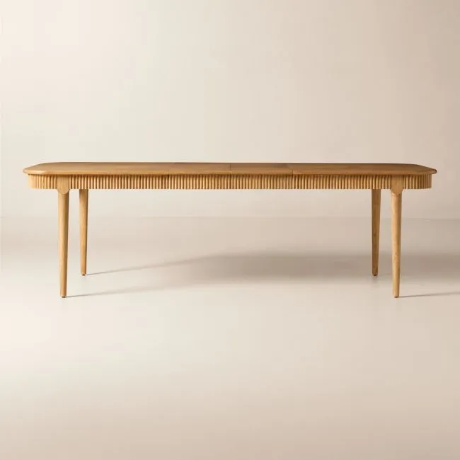 Providence 73"-103" Rectangular Cerused Oak Extendable Dining Table