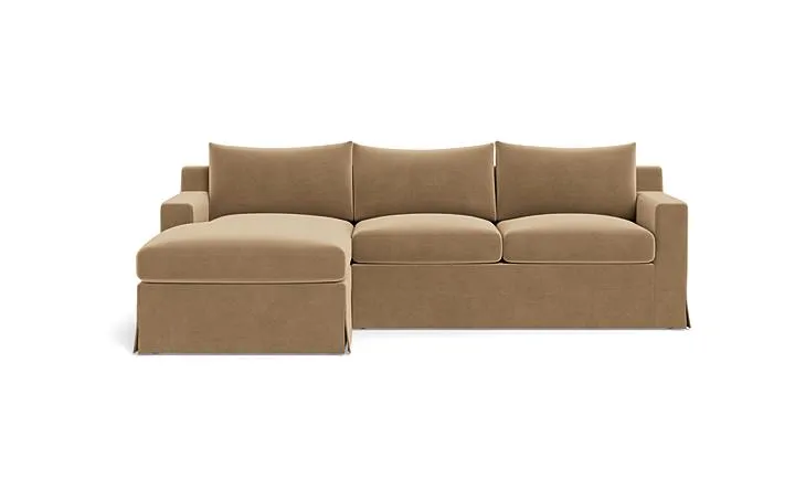 Sloan Slipcovered Left Chaise Sectional