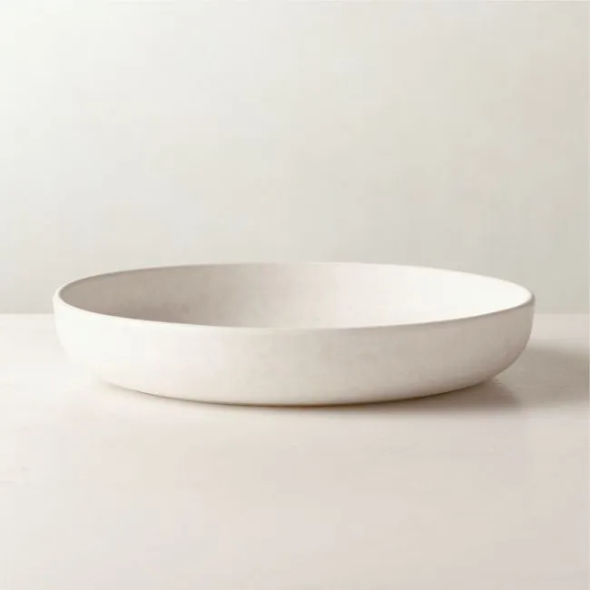 Drift Ivory Pasta Bowl with Matte Reactive Glaze
