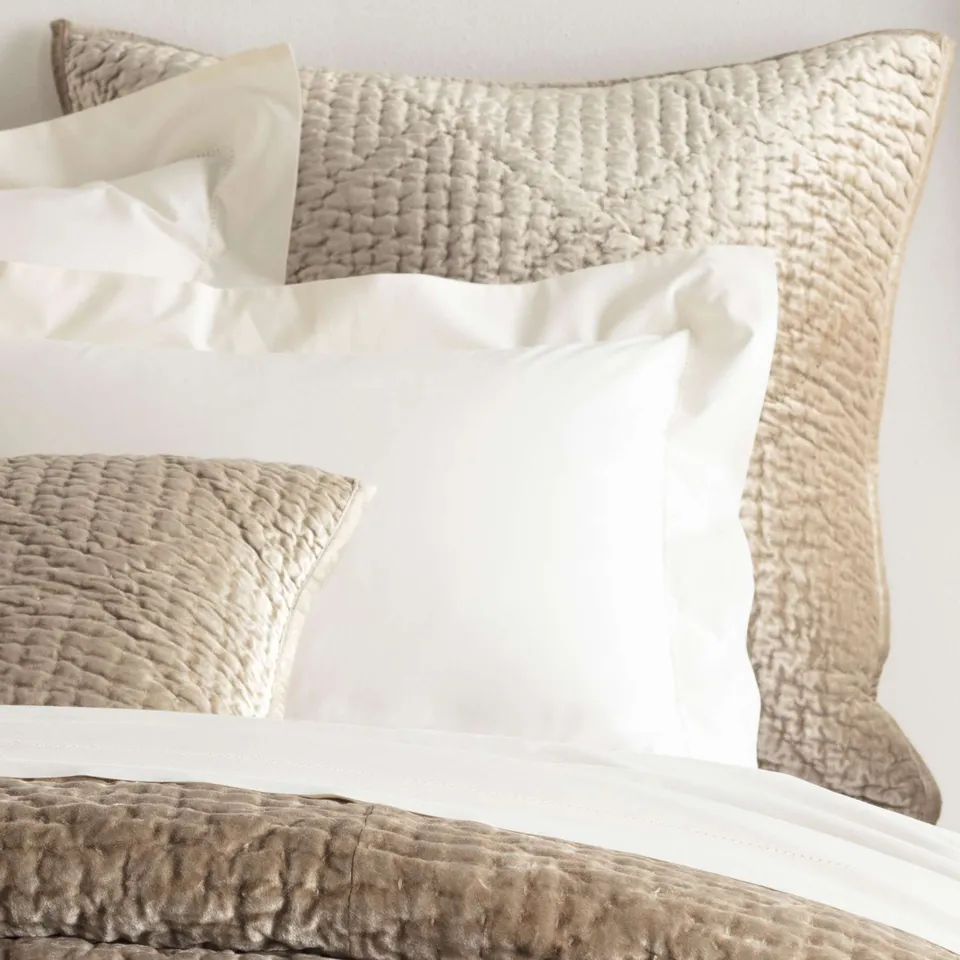 Parisienne Velvet Topaz Quilted Sham